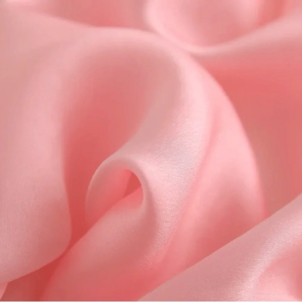 Silky Satin Oversized Pink Scarf Lightweight Shawl Wrap